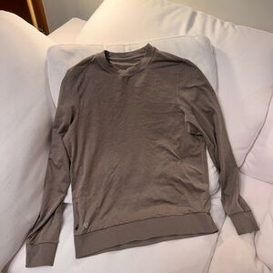 Vuori Brown Crewneck Sweater Soft Knit Relaxed Fit